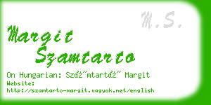 margit szamtarto business card